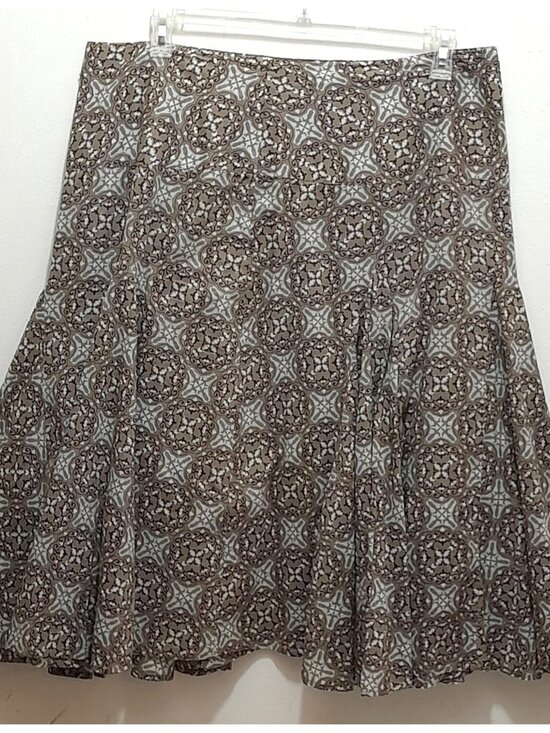 Womens Midi Skirt Casual Church Work Feminine Lightweight Flowy 18W - Picture 3 of 9